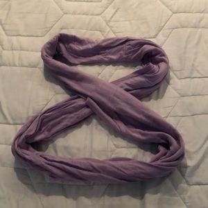 Purple infinity scarf